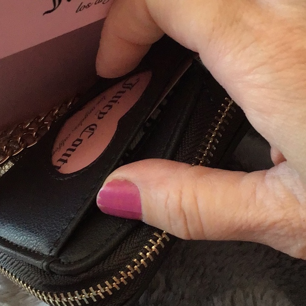 Gift Idea Juicy Couture Dusty Blush Pink Heritage Small Credit Card Wallet NWT - Picture 5 of 6